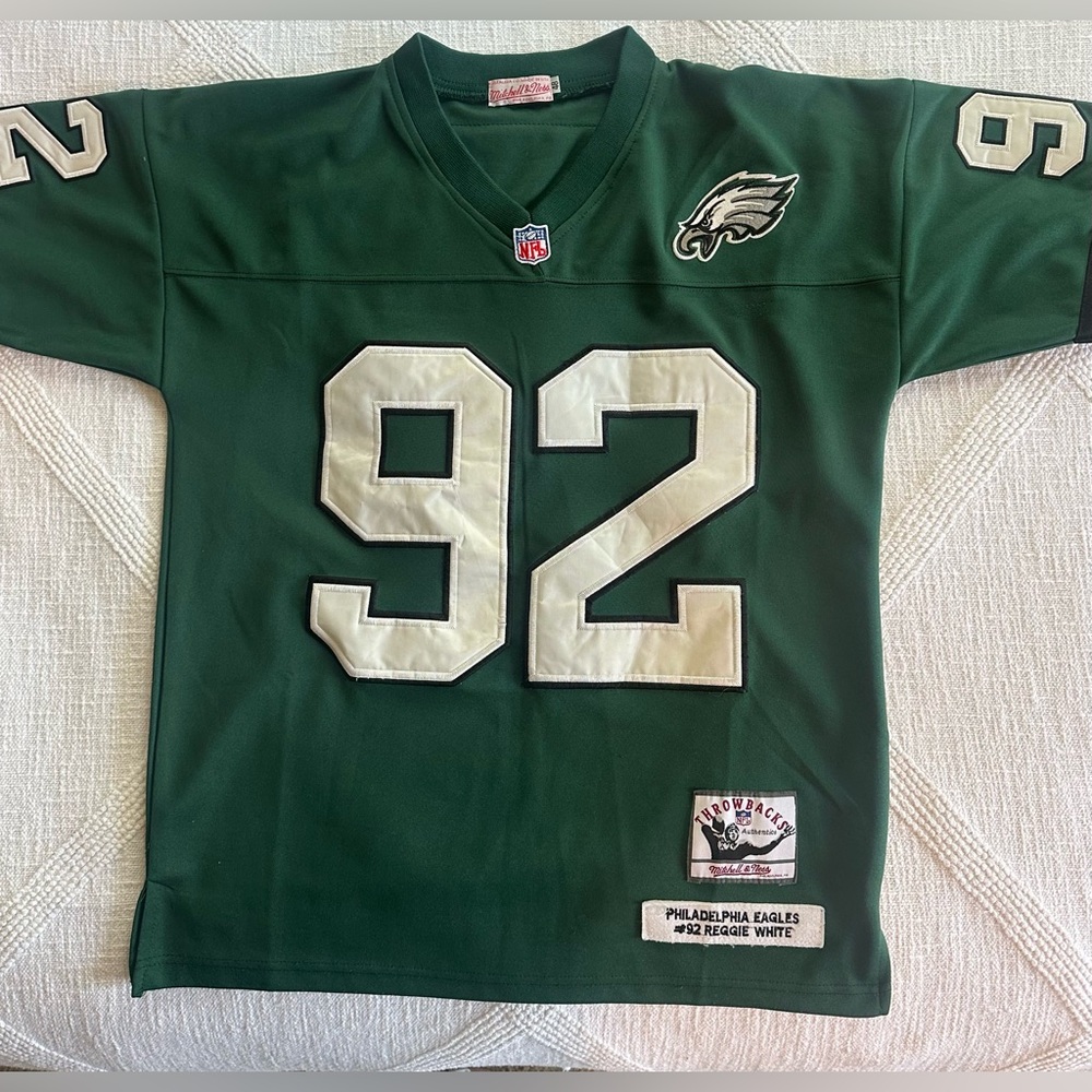 Reggie White 92 Philadelphia Eagles Mitchel & Ness jersey size 48